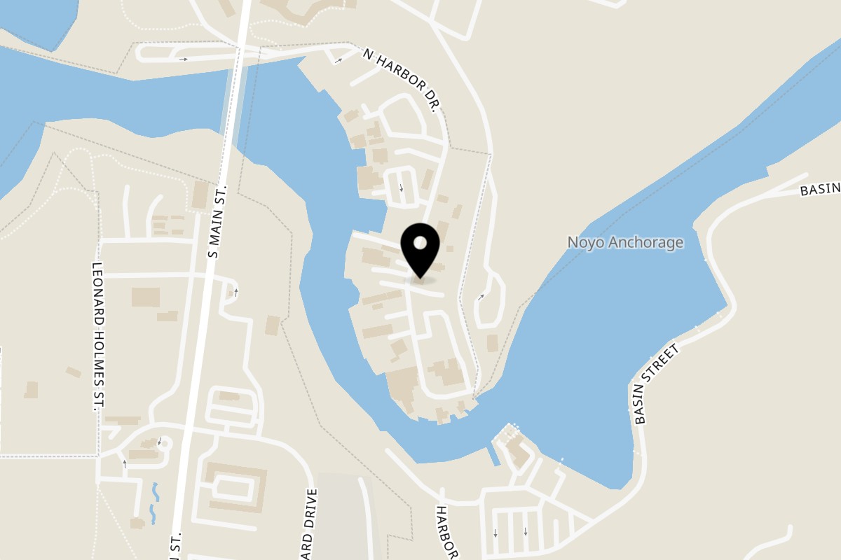 Map showing the location of Casa Del Sol on 32351 N Harbor Dr in Fort Bragg